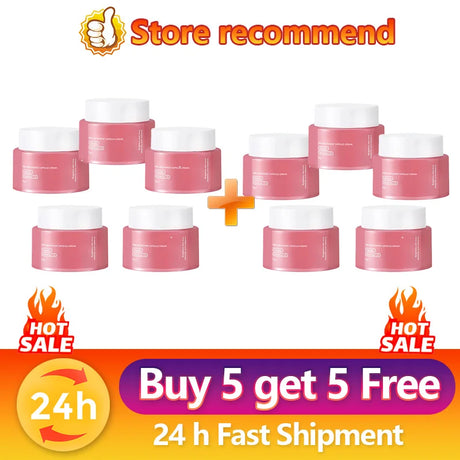 Niacinamide Collagen PDRN Face Cream - Korean Pink Capsule Moisturizer, Non Greasy & Brightening for Uneven Skin Tone