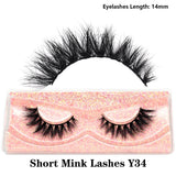 Half Lashes Short Mink Eyelashes Fluffy Soft False Eyelashes Wispy Cross Strip Eye Lashes Natural Mink Eyelash Extension Makeup