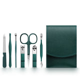 2023 New 7Pcs Portable Luxury Manicure Sets Pedicure Kits Colour Nail Clipper Set Personal Care Tools Eyebrow Scissors