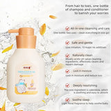 1Pcs 560ml 2 in 1 Shampoo Body Wash Kids Baby Herbal Gentle Penetration Deeply Moisturizing Baby Nourishing Lotion for Children