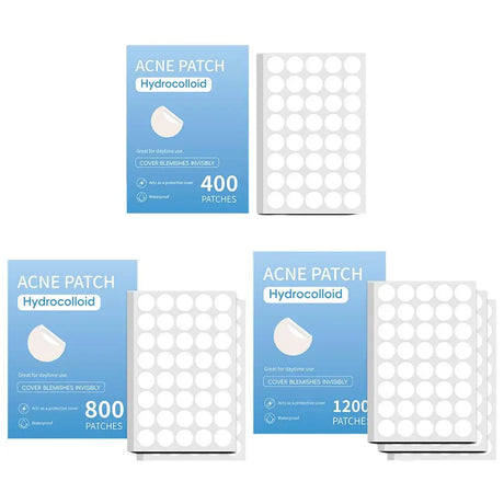 400/800/1200Pcs New Clear Pimple Patch Acne Absorbing Cover Patch Acne Dots Patches Moisturizes For Covering Zits And Blemishes