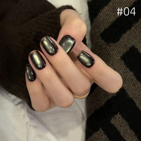 12ml 1-21pcs Brown Gold Cat Eye Gel Nail Polish Hot Selling Winter Whitening Magnet Gel Polish Gold Nails Nail Supplies Nail Art
