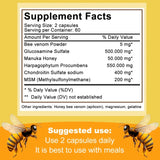Natural Bee Capsules - Relieves Joint Pain and Stiffness, Promotes Bone Health, for Immunity and Anti-oxidation