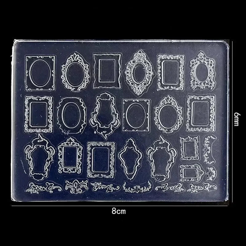 1pc Butterfly Sweater Snowflake 3D Acrylic Mold  Photo Frame  Silicone  Nail Art   Nails DIY  Nail Art Templates Nails  Mold