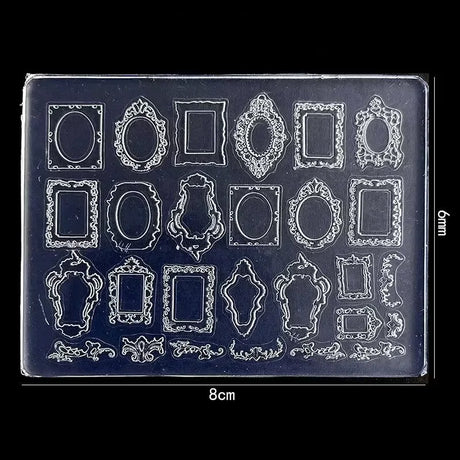1pc Butterfly Sweater Snowflake 3D Acrylic Mold  Photo Frame  Silicone  Nail Art   Nails DIY  Nail Art Templates Nails  Mold