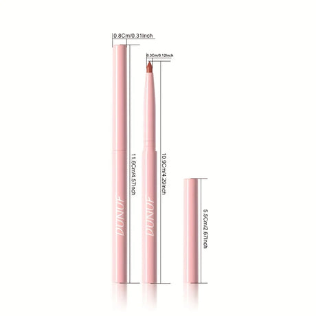 12PCS Matte Lipliner Waterproof, Durable, Easy To Color, Not Easy To Take Off Makeup, Lip Makeup Suitable For Girls' Holiday Gif