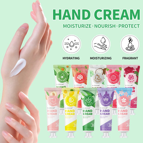 30 Pack Scented Hand Cream Gift Kit, Non Greasy Hydrating Lotion, Daily Hand Care for Home Travel and Holiday Gifts