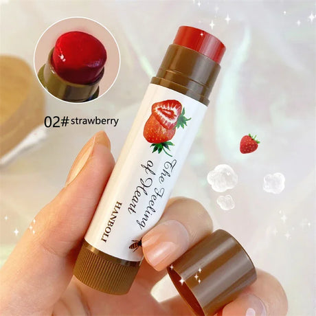 1/3 Pcs Fruity Lip Balm Moisturizing Lip Gloss Nature Nourishing Temperature Change Color Lipstick Cute Jelly Tinted Lip Care