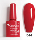 VIP5 Venalisa Nail Gel Polish Jelly Color HEMA/TPO FREE Nude Pink Semi Permanent Soak Off UVLED Gel Polish Sparkle Gel Varnish