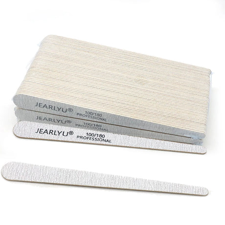 100Pcs Wooden Nail File Professional Sanding Buffer Files 100/180/240 Double Side For Salon Manicure Pedicure UV Gel Tips Tools