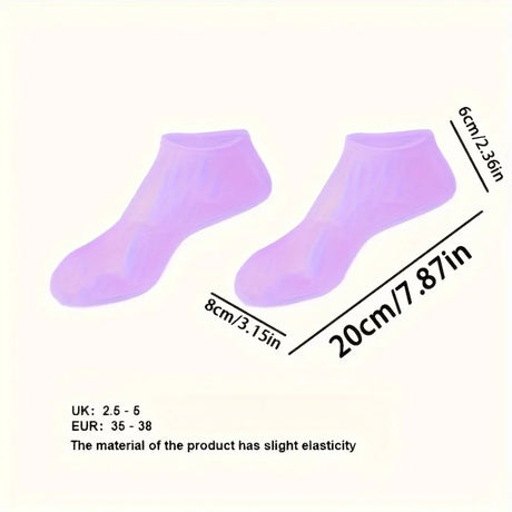 2pcs silicone foot care socks,exfoliating,moisturizing,and crack resistant socks,suitable for use when feet are dry and cracked.