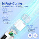 Portable Mini Led Nail Lamp Rechargeable Mini UV Led Lamp for Nails Gel Dry,Cordless Resin Curing UV Light Mini Nails Dryer