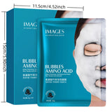 1 Box Contains 4 Pieces, Bamboo Charcoal Bubble Cleansing Mask - Hypoallergenic, Plant-Based Fiber, Deep Moisturizing and Purifying Mask, Suitable for All Light Beige Skin Types, Unisex, Multi-Functional Skincare Product