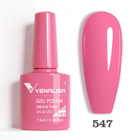 VIP5 Venalisa Nail Gel Polish Jelly Color HEMA/TPO FREE Nude Pink Semi Permanent Soak Off UVLED Gel Polish Sparkle Gel Varnish