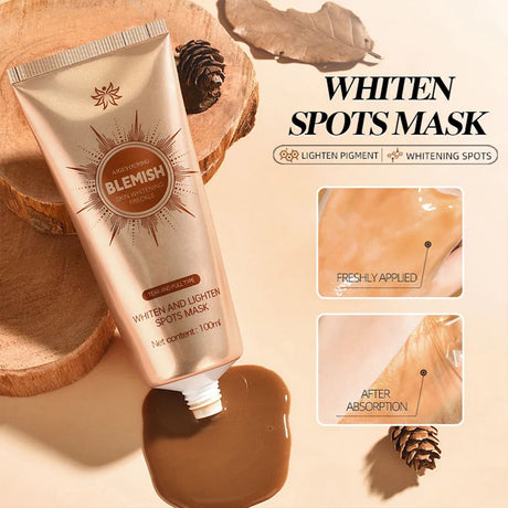 Whiten and Lighten Spots Mask Spots Peel-Off Facial Mask Anti-Blemish Freckle Brightening Mask Deeply Clean Pore Tightening Mois