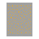 Metal Laser Holographic Star Nail Stickers, Disposable Self-Adhesive Resin Nail Decals for Women, Art Decor Accessories