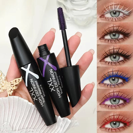 6-Color Mascara,Volumizing Lengthening,Waterproof Smudge-Proof,Long-Lasting Colorful Eyelash Makeup for Daily, Women's Cosmetics