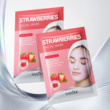5pcs SADOER Strawberry Face Mask Mud Masks Facial Moisturizing Blackhead Removal Clay Skin Care Products