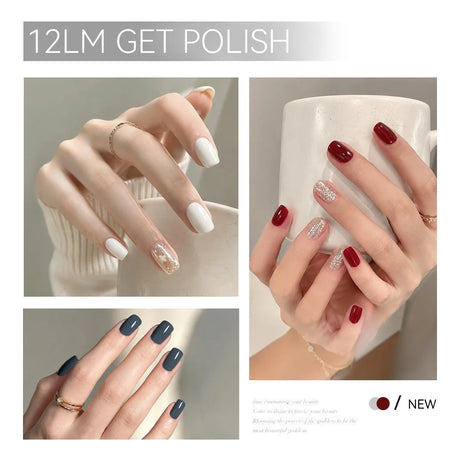MAYCHAO Gel Nail Polish 12ML Full Coverage Base Top Coat Soak Off Gel Polish UV LED Gel Semi Permanent Varnishes Design Nail Art