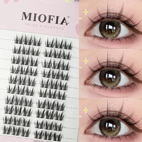 1/box 90 clusters idol False Eyelashes Black Natural Manga Lashes Anime Eyelashes Large Capacity Lashes Extension Chinese Makeup