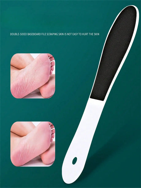 10 double sanded foot files, coarse and fine grinding, double-sided foot scraper, soft foot scab remover, foot care heel scrub