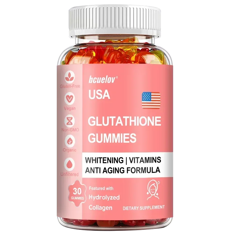 Bcuelov Glutathione Gummies - Promotes Healthy Skin and Youthful Appearance Hydrolyzed Collagen Supplement