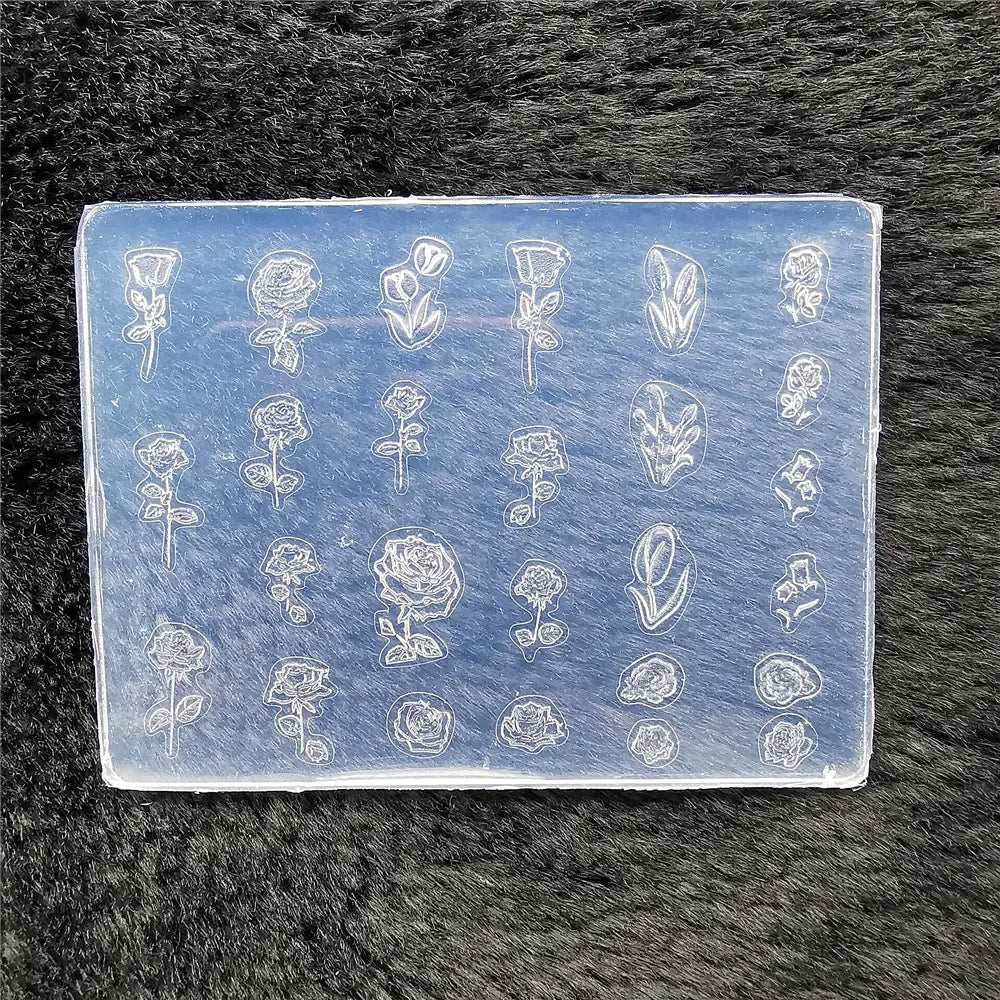 1pc Butterfly Sweater Snowflake 3D Acrylic Mold  Photo Frame  Silicone  Nail Art   Nails DIY  Nail Art Templates Nails  Mold