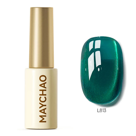 MAYCHAO 5ML Gel Nail Polish 9D Laser Diamond Glitter Cat Eye Gel Semi-Permanent Soak Off UV LED Gel Nail Manicure Tools Nail Art