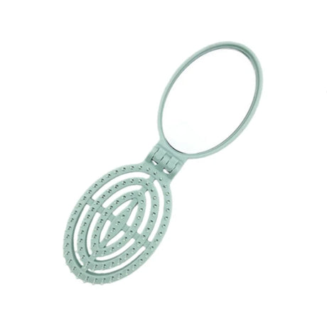 2-in-1 Foldable Comb Mirror Mini Portable Scalp Massage Comb Perfect for Travel Outgoing Use Easy to Carry Ideal Gifts