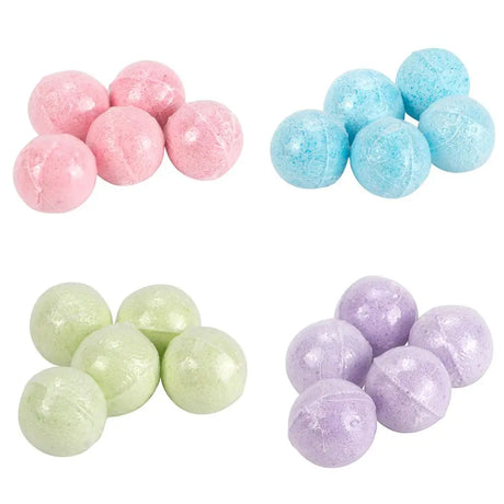 5Pcs Organic Bath Bombs Natural Mini Handmade Bathing Foot Spa Bomb Rich Essential Oils Moisturizing Dry Skin Relaxing Scents