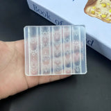3D Silicone Nail Art Mold for DIY Manicure European Style Retro Lace Design Transparent Decorative Template