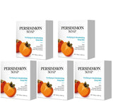 100g Persimmon Soap Bar Natural Handmade Facial Body Cleansing Soap Moisturizing Nourishing Gentle Exfoliating Daily Skincare