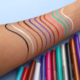 Waterproof Eyeliner Long Lasting Pencil Colourful Pigment Blue Black White Color Gel Eye Liner Pen Makeup Eye Beauty Cosmetics