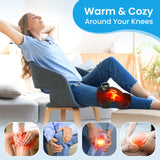 3-in-1 Electric Knee Pad Massager with 5-Level Vibration Cordless Hot Compress for Shoulder Elbow Muscle Joint Relaxation