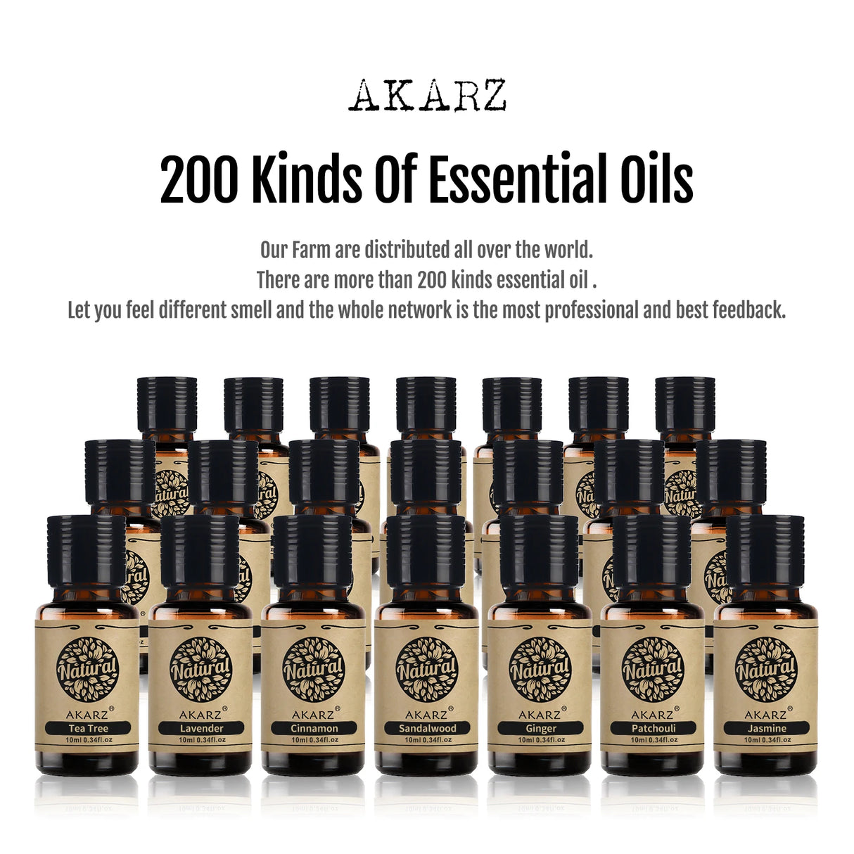 AKARZ Orris Essential Oil Natural Aromatherapy Relax Mood Relieve Cough Tighten Skin Perfume Material Orris Oil