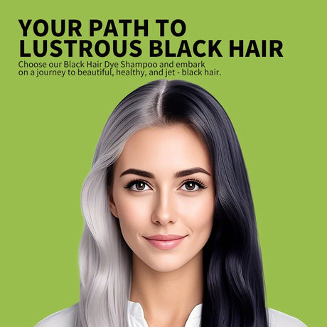 Rosemary Black Hair Dye Shampoo 500ml Diy Herbal Coloring Hairs Instant Gray To Black Instant Coloring Shampoo For Women&Men