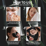 50g Bamboo Charcoal Peel-Off Mask Deep Cleansing Blackhead Removal Black Mud Skin Fresh Hydrated - Blackheads Removal Mask