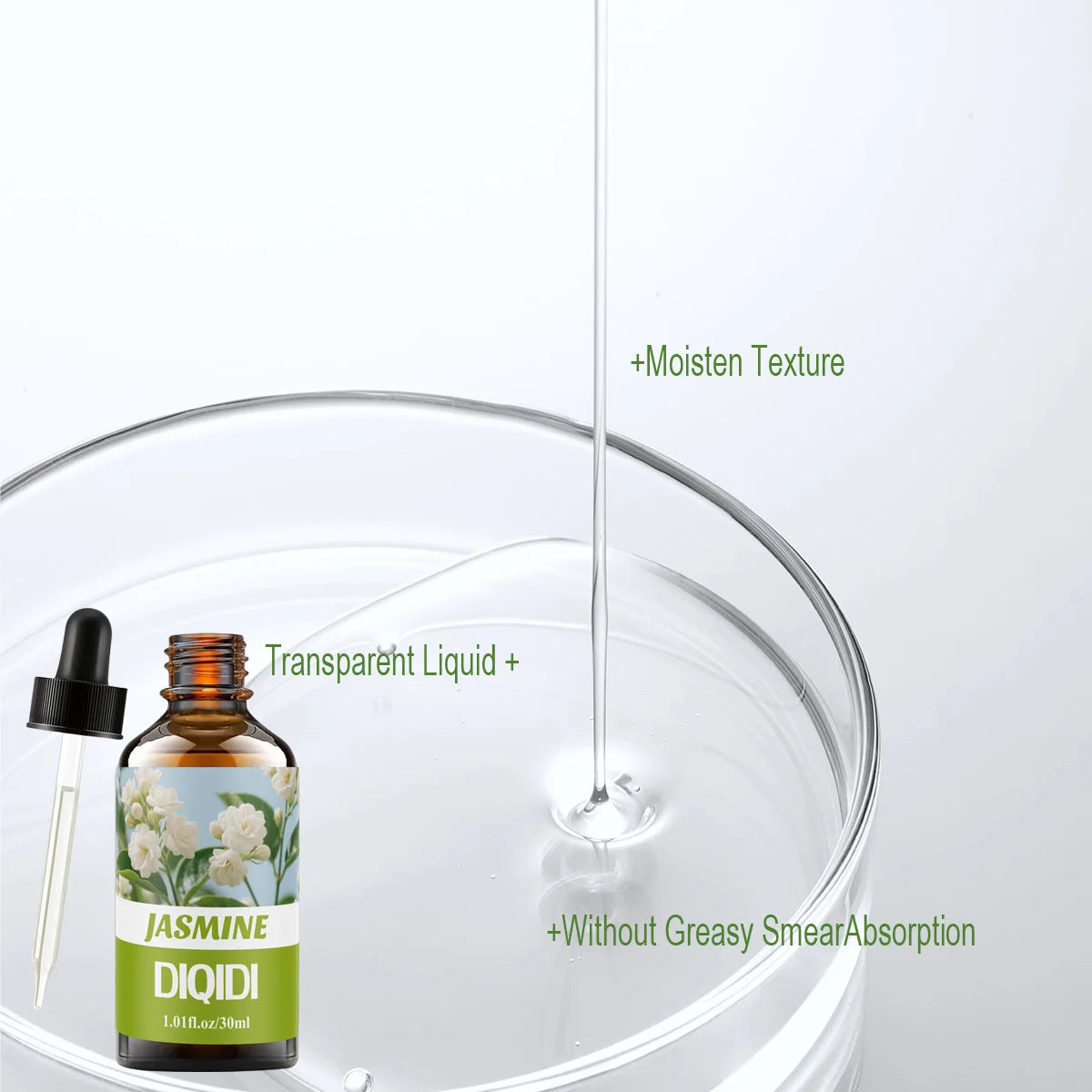Jasmine essential oil, long-lasting floral fragrance, skin care, bath, spa, fragrance oil, diffuser, humidifier, home aromathera