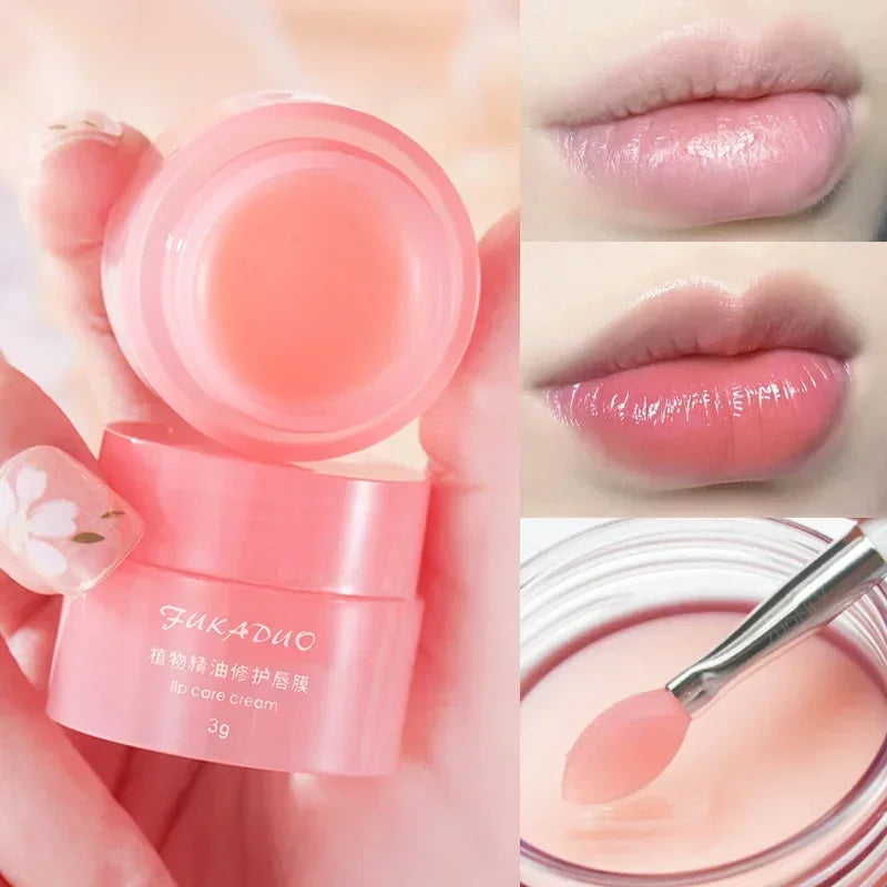 3g South Korea Lip Sleep Mask Night Sleep Maintenance Moisturizing Lips Gloss Tinted Nourishing Lips Care Cherry Lip Balm