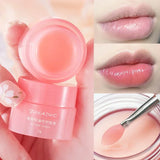 3g South Korea Lip Sleep Mask Night Sleep Maintenance Moisturizing Lips Gloss Tinted Nourishing Lips Care Cherry Lip Balm