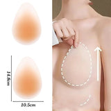 Seamless Silicone Thin Nipple Cover Invisible Waterdrop No Glue Sticky Bra Sticker Nubra Stickers Lifting Breast Pads Pasties
