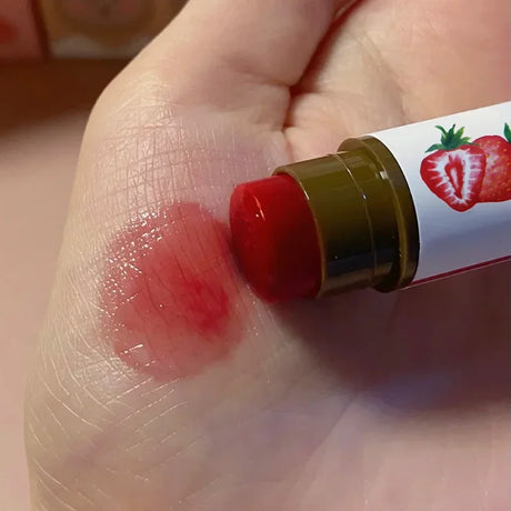 1/3 Pcs Fruity Lip Balm Moisturizing Lip Gloss Nature Nourishing Temperature Change Color Lipstick Cute Jelly Tinted Lip Care