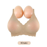 LERVANLA Artificial Silicone Breasts Forms Pads Fake Boobs Chest Women's Silicone Underwear Eexy Breast Padded Bra Becomes Big