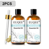 EUQEE 3.38FI.Oz. Aromatherapy Essential Oil For Reed Diffuser Humidifier-100ml Vanilla Lavender Cinnamon Lemon Essential Oils