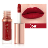1pcs Waterproof Matte Velvet Lip Glaze Moisturizing Long Lasting Non-stick Cup Not Easy To Fade Lip Gloss Lipstick Makeup