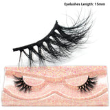 Half Lashes Short Mink Eyelashes Fluffy Soft False Eyelashes Wispy Cross Strip Eye Lashes Natural Mink Eyelash Extension Makeup