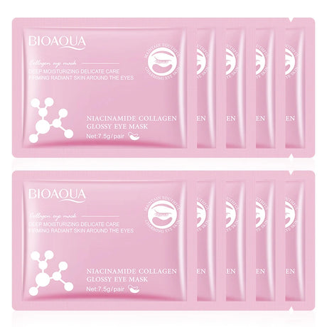 BIOAQUA Snail Crystal Collagen Eye Mask Anti Dark Circles Anti-Wrinkles Moisturizing Whitening Anti-Aging Eye Patches Skin Care
