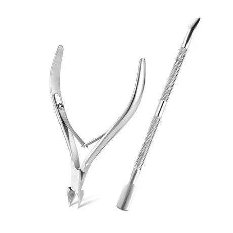 1/3/5/6Pcs Nail Professional Stainless Steel Nail Cutter Scissor Nippers Cuticle Pusher Remover Nail Care Manicure Tools Kits