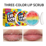 Qiciy Lip Scrub Natural Ingredients Sweet Lip Care Moisturizing Hydrating Gently Exfoliates Anti-Cracking Improves Lip Lines Lip Makeup Base
