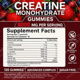 Creatine Monohydrate Gummies And Vitamins NEW 8000 mg SUGAR FREE